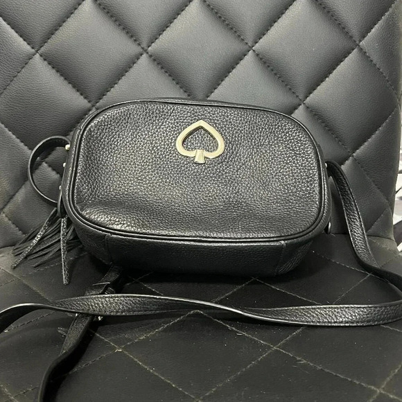 kate spade Handbags - Kate Spade Kourtney Camera Crossbody Bag Black Soft Pebbled Leather